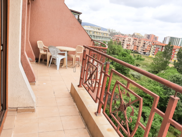 Pool view apartment with 2 bedrooms in Pacific 3, Sunny Beach