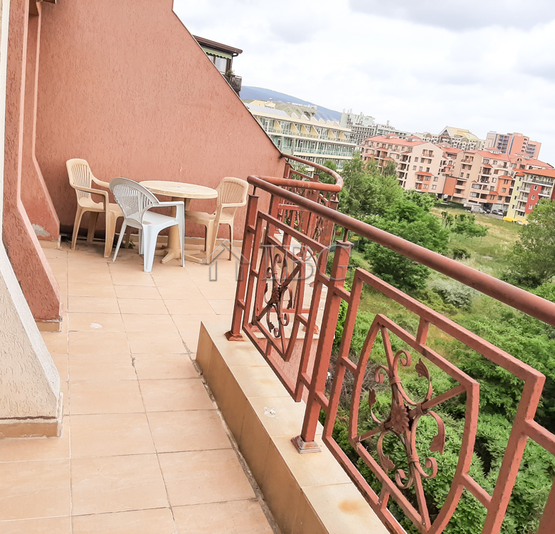 Pool view apartment with 2 bedrooms in Pacific 3, Sunny Beach