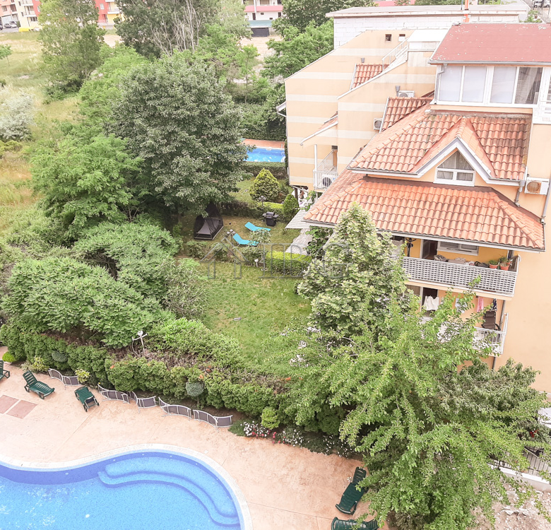 Pool view apartment with 2 bedrooms in Pacific 3, Sunny Beach