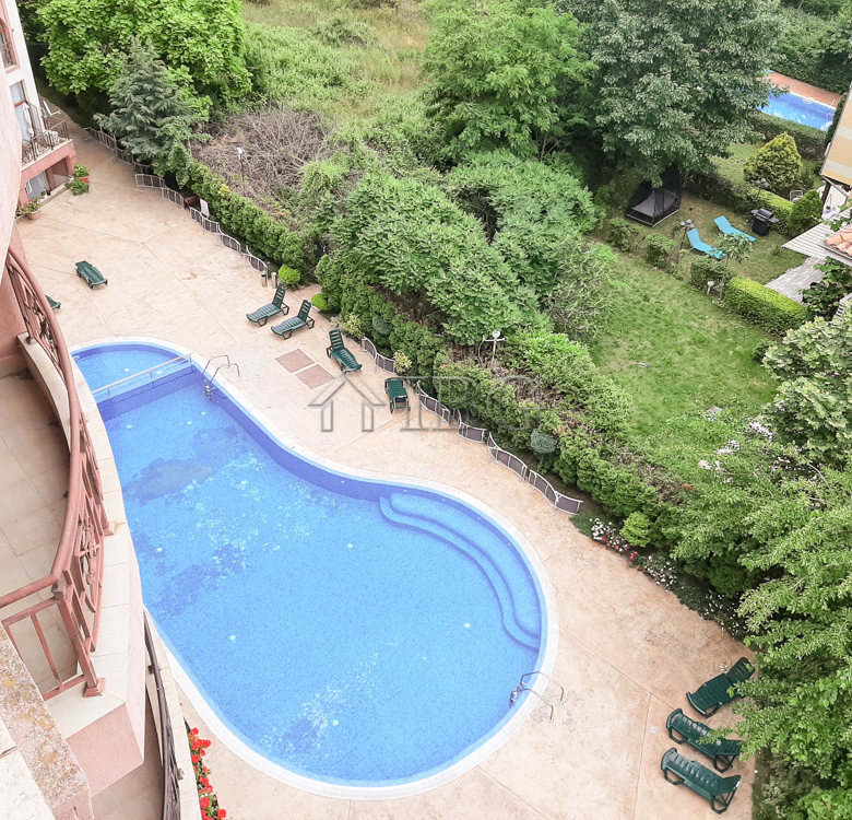 Pool view apartment with 2 bedrooms in Pacific 3, Sunny Beach