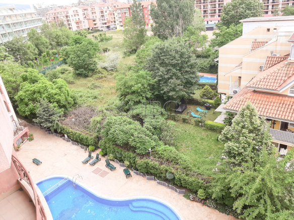 Pool view apartment with 2 bedrooms in Pacific 3, Sunny Beach