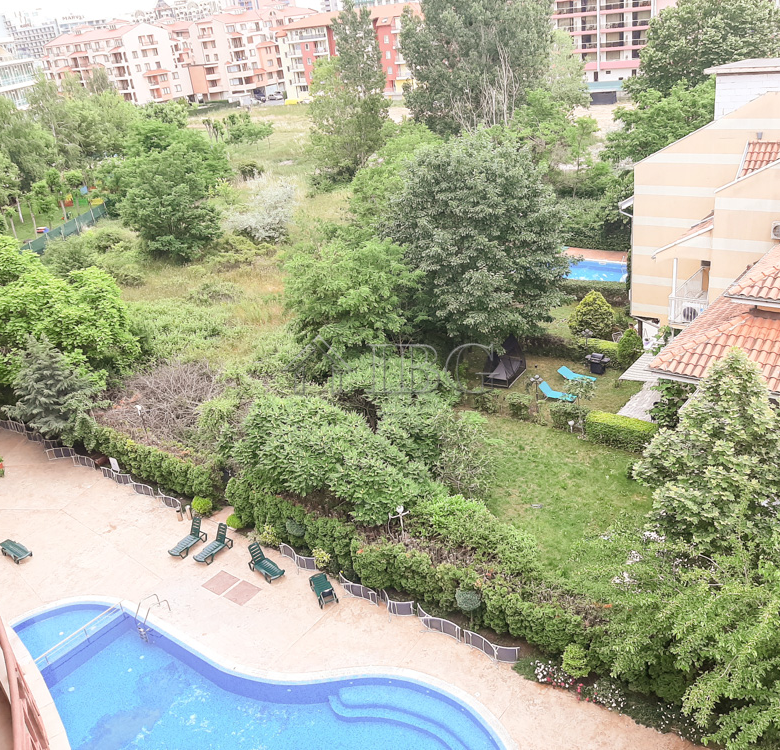 Pool view apartment with 2 bedrooms in Pacific 3, Sunny Beach