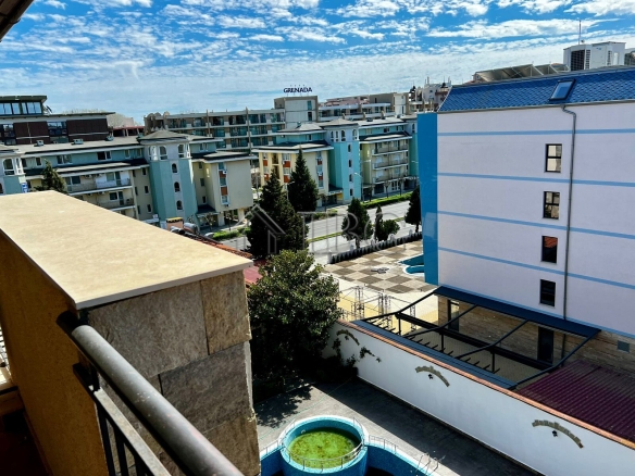 Apartment with 2 bedrooms, 3 balconies, Rose Village, Sunny Beach