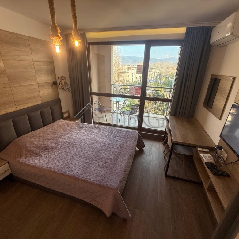 Furnished Studio with Balcony for Sale | Cascadas Family Resort, Sunny Beach
