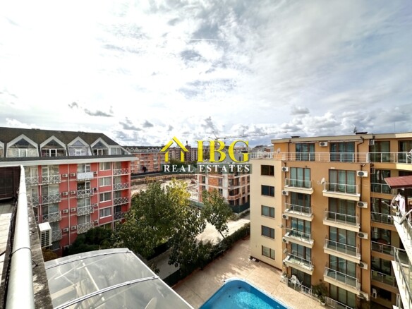 Studio with Pool and Sea View in Amadeus 11 Complex, Sunny Beach