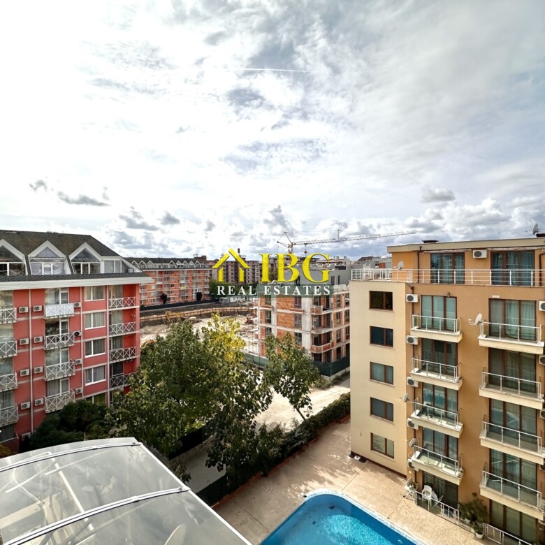 Studio with Pool and Sea View in Amadeus 11 Complex, Sunny Beach
