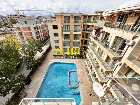 Studio with Pool and Sea View in Amadeus 11 Complex, Sunny Beach