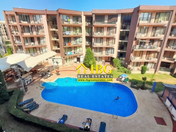 Renovated One-Bedroom Apartment with Pool View in Sea Grace Complex, Sunny Beach