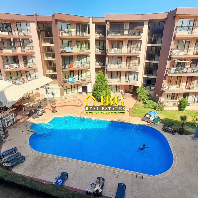 Renovated One-Bedroom Apartment with Pool View in Sea Grace Complex, Sunny Beach