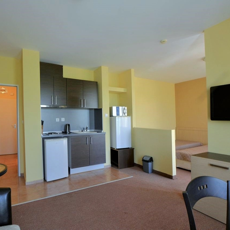 Big 53 sq. m. Studio with Balcony | Marina Cape, Aheloy – First Line to the Beach