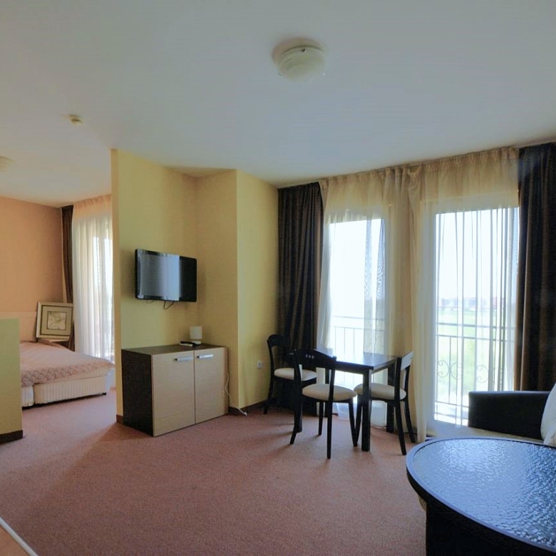 Big 53 sq. m. Studio with Balcony | Marina Cape, Aheloy – First Line to the Beach