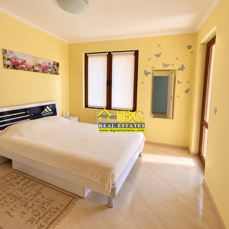 Spacious 3-Bedroom Apartment with Sea View – No Maintenance Fee | Only 100 m from the Beach, Ravda