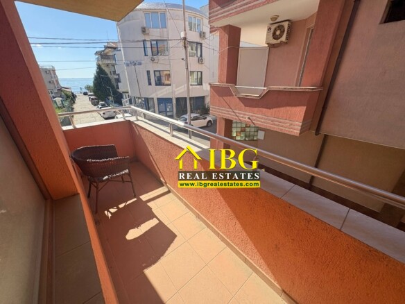 Spacious 3-Bedroom Apartment with Sea View – No Maintenance Fee | Only 100 m from the Beach, Ravda