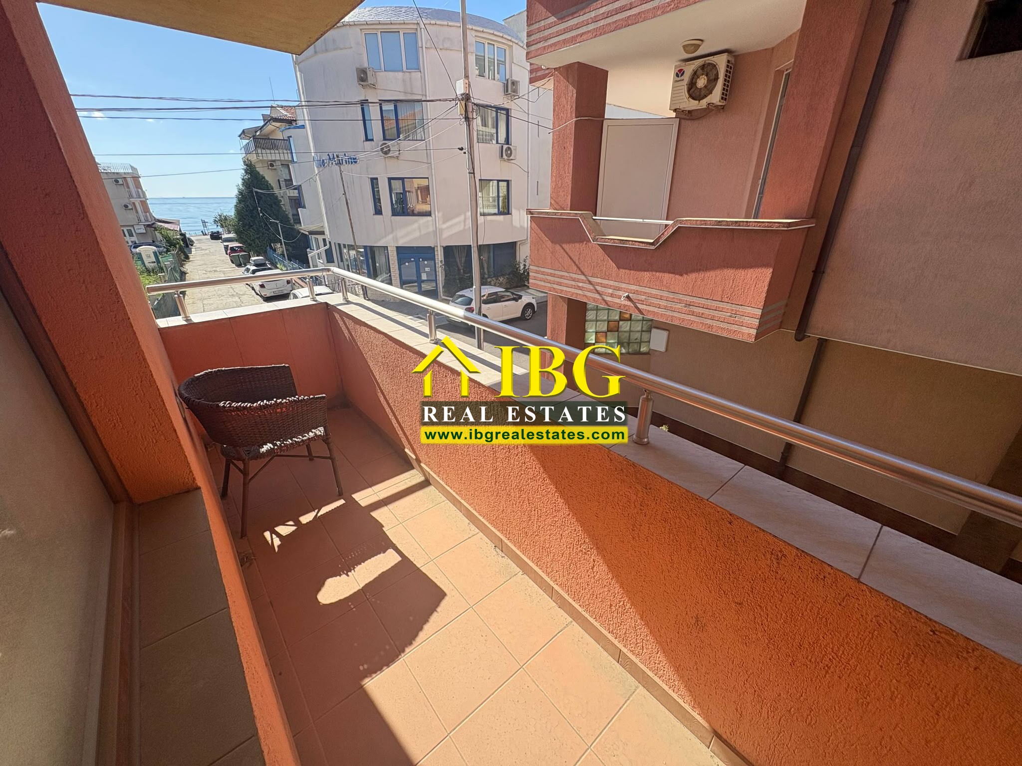 Spacious 3-Bedroom Apartment with Sea View – No Maintenance Fee | Only 100 m from the Beach, Ravda