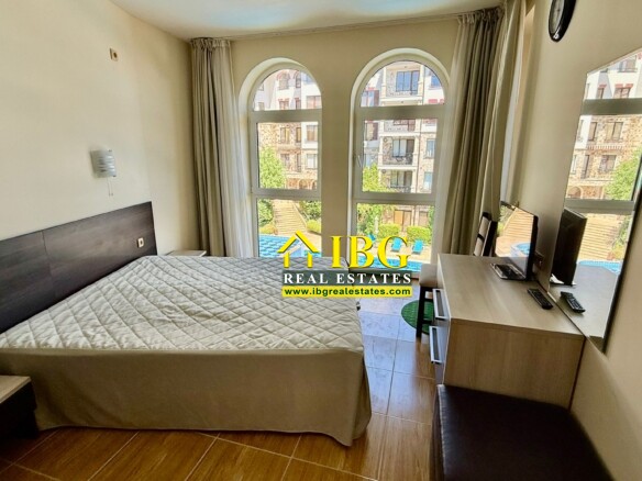 Spacious apartment with 2 Bedrooms, 2 Bathrooms, partial sea and pool views in Paradise Dreams, Sveti Vlas