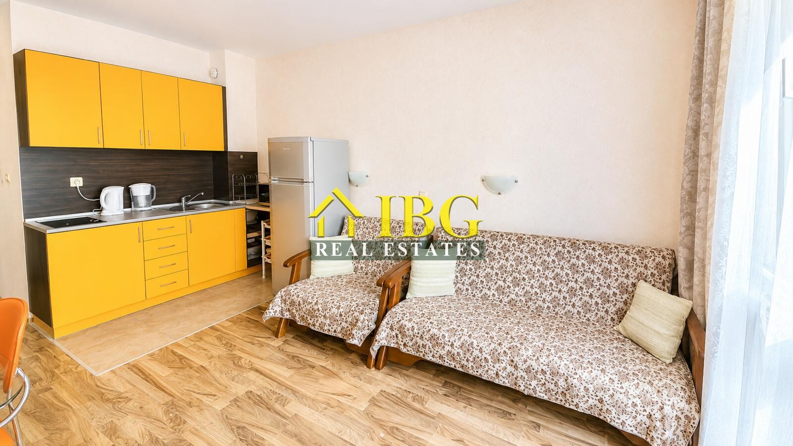Ready to move in! Studio with Balcony in Sea Breeze, Sveti Vlas, 150 m. to the sea