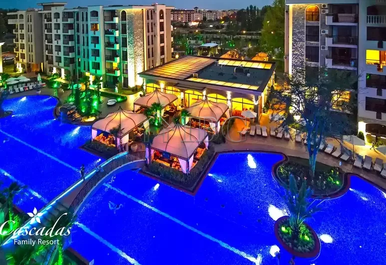 Furnished Studio with balcony and direct exit to the green yard and the pool | Cascadas Complex, Sunny Beach