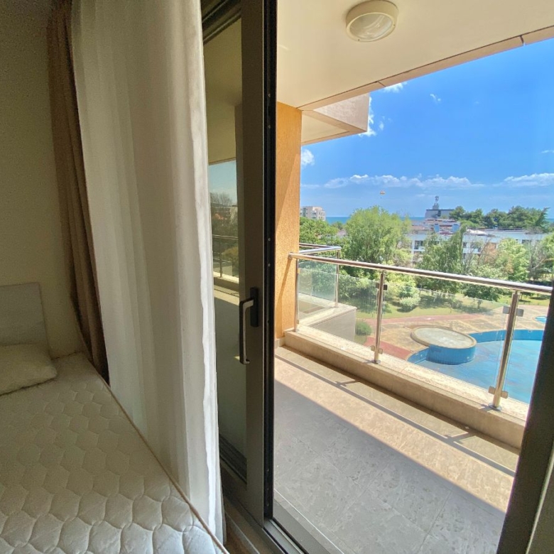 2-Bedroom Apartment with Sea and Pool views in Peter House Complex, Sunny Beach