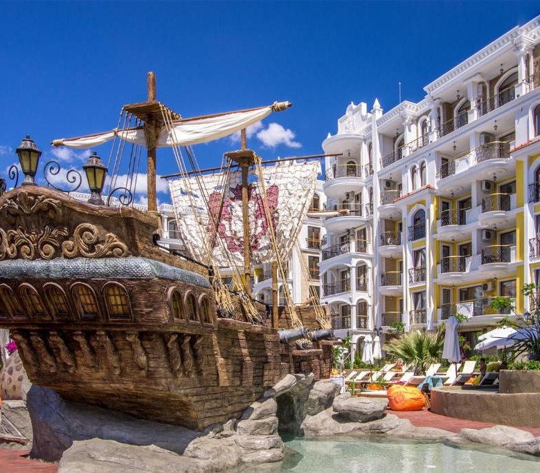 Ground floor 2-Bedroom, 2-Bathroom Apartment in Harmony Suites Monte Carlo | Sunny Beach