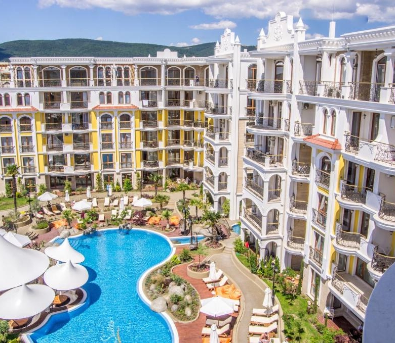 Ground floor 2-Bedroom, 2-Bathroom Apartment in Harmony Suites Monte Carlo | Sunny Beach