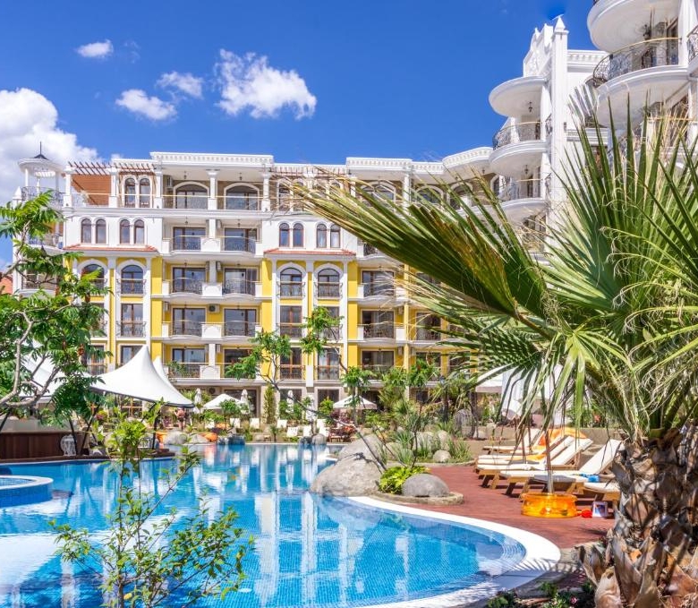 Ground floor 2-Bedroom, 2-Bathroom Apartment in Harmony Suites Monte Carlo | Sunny Beach
