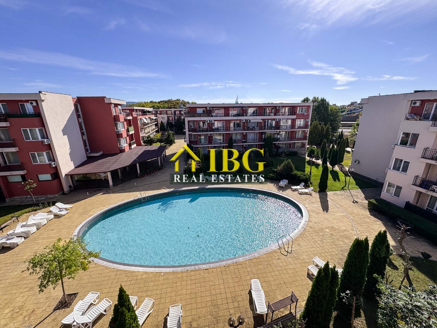 Studio Apartment with Pool View | Holiday Fort Golf Club, Sunny Beach