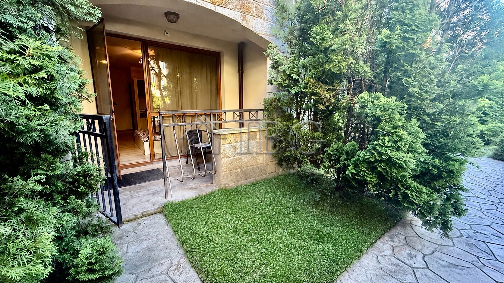 Furnished Studio with balcony and direct exit to the green yard and the pool | Cascadas Complex, Sunny Beach