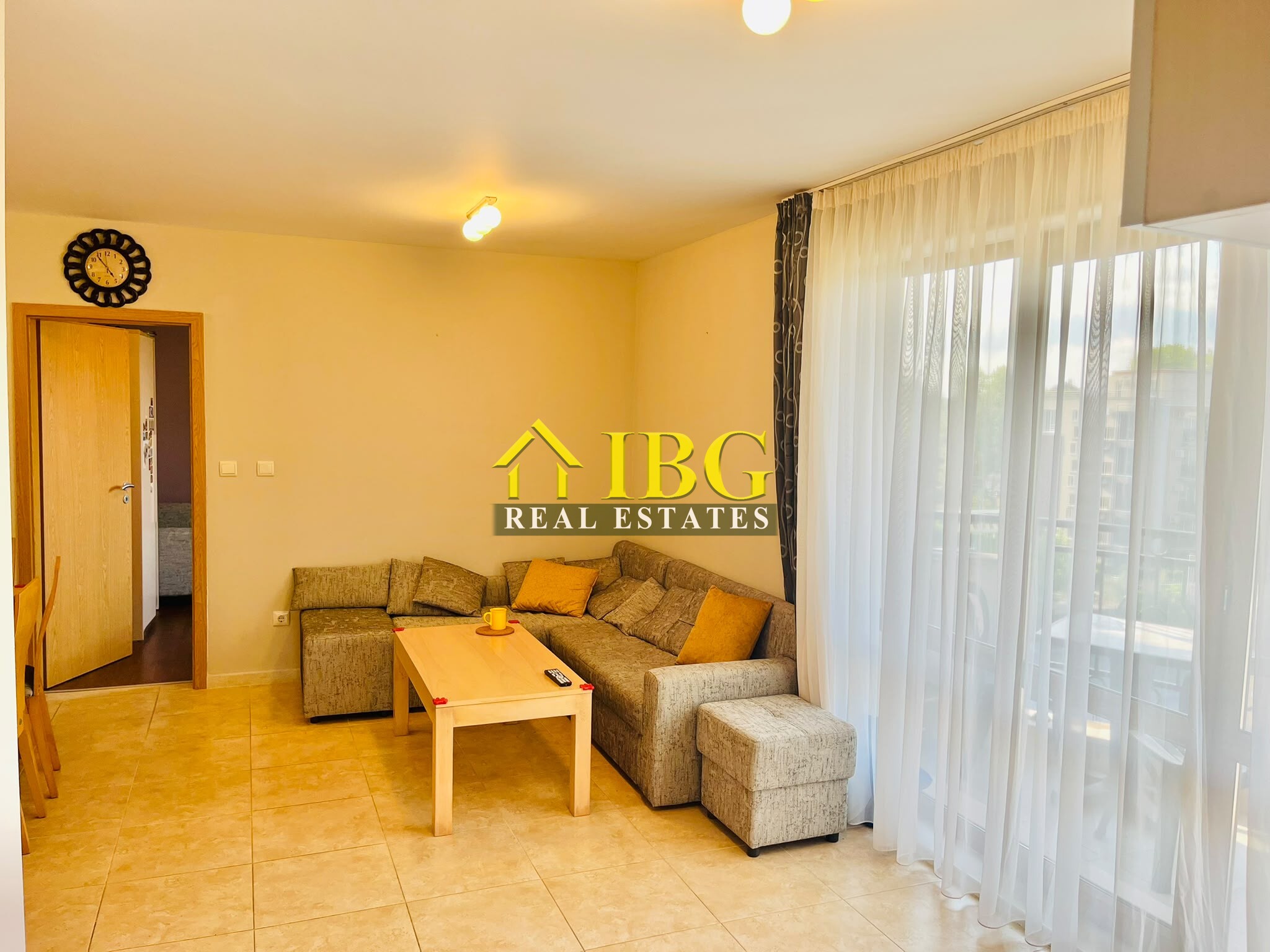Furnished Apartment with 2 Bedrooms, 2 Balconies | River Park, Sunny Beach – Near Cacao Beach
