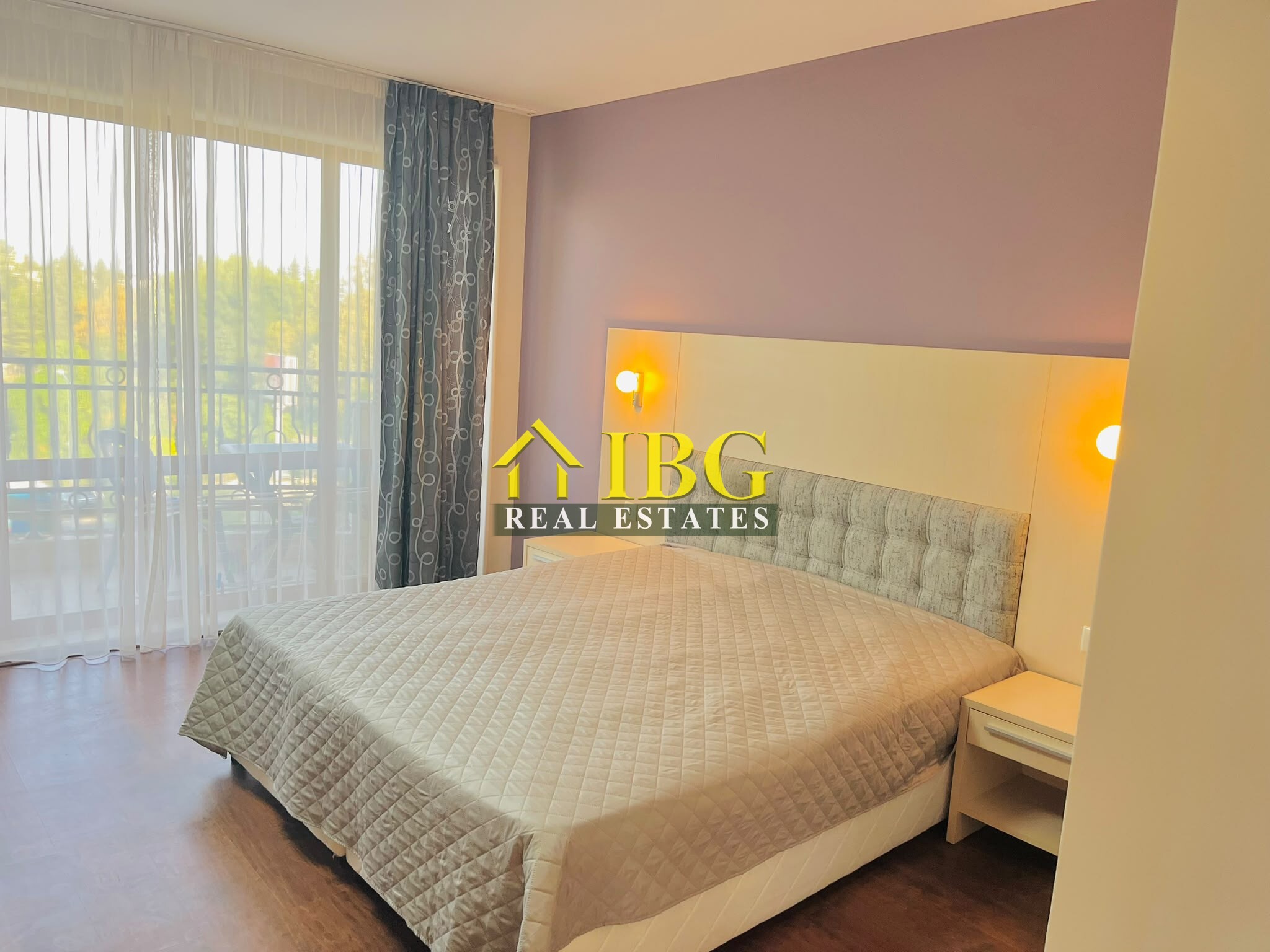 Furnished Apartment with 2 Bedrooms, 2 Balconies | River Park, Sunny Beach – Near Cacao Beach