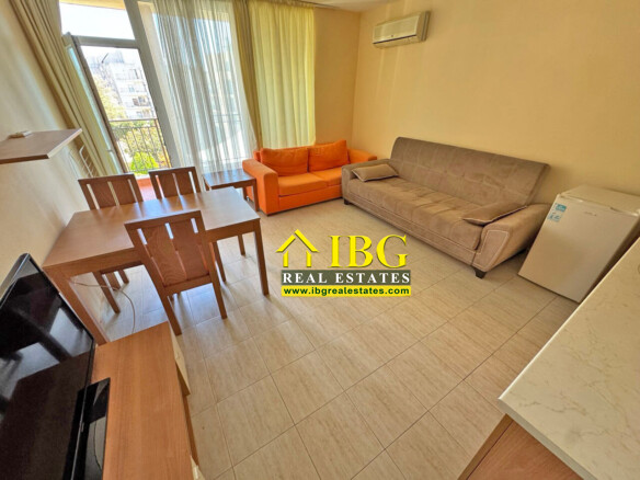 Furnished 1-Bedroom Apartment with Pool View | Polo Resort, Sunny Beach